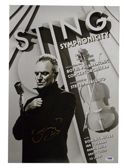Sting Signed Concert Poster